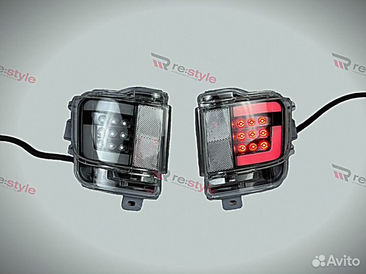 Фонари в задний бампер Cruiser 200 с16г 2 Режима