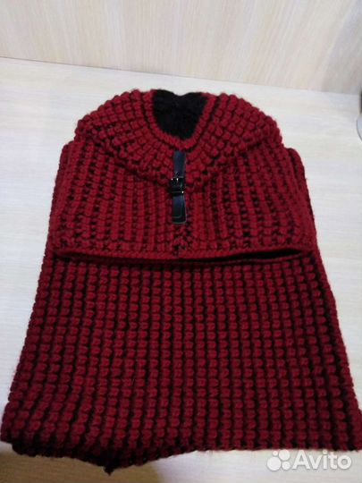 Комплект шапка и шарф - снуд