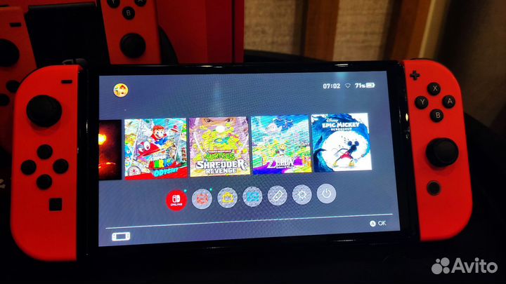 Nintendo switch oled mario edition прошитая