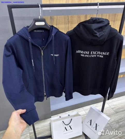 Зип худи Armani Exchange (лучшее качество) (Арт.38778)