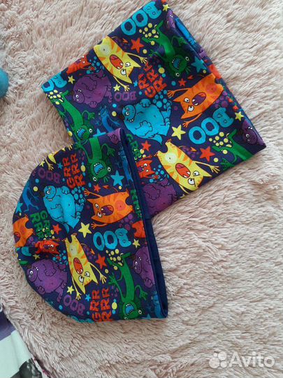 Шапка+снуд (двойная)