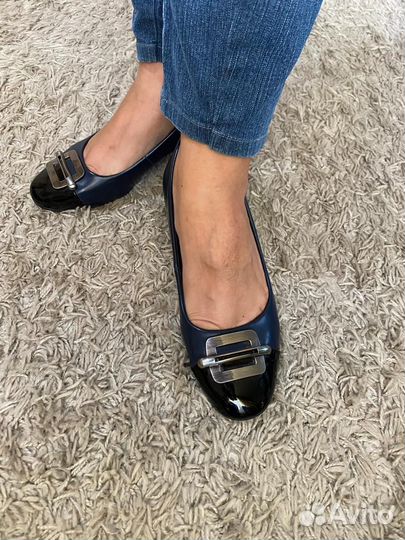 Туфли женские кожаные 39