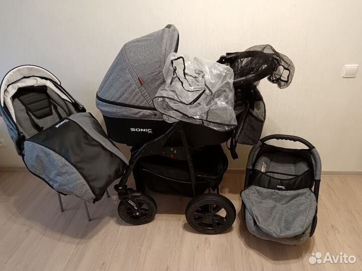 Коляска sonik plus verdi 3 в 1