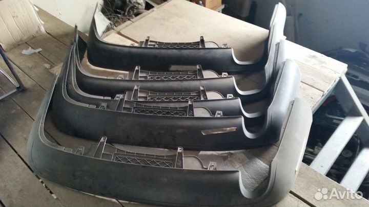 Спойлер заднего бампера юбка Volkswagen Passat B6