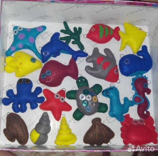 Рыбалка и алфавит из фетра