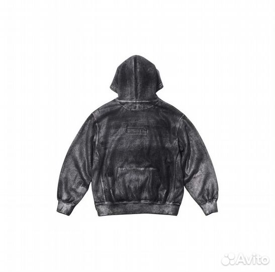 Худи Supreme x Maison Margiela черное покрашенное