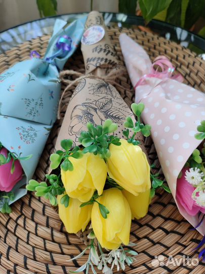 Букеты и композиции из мыла ручной работы