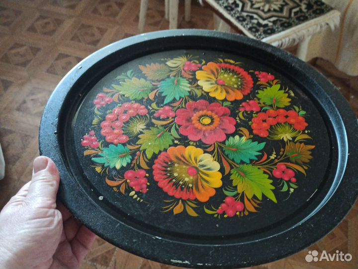 Поднос б/у,прихватка