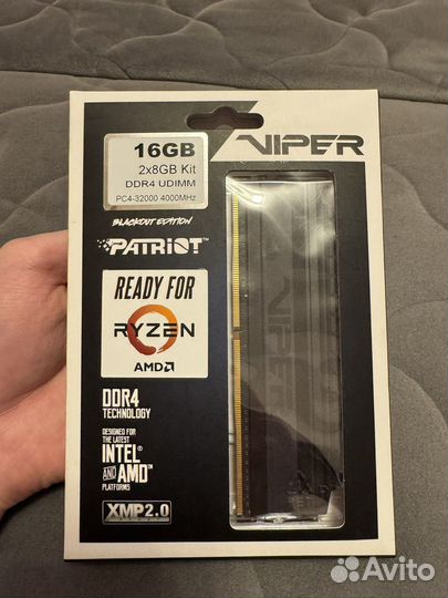 Оперативная память ddr4 16gb patriot viper