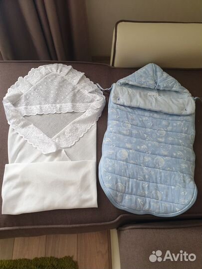 Конверт на молнии для выписки и на прогулку