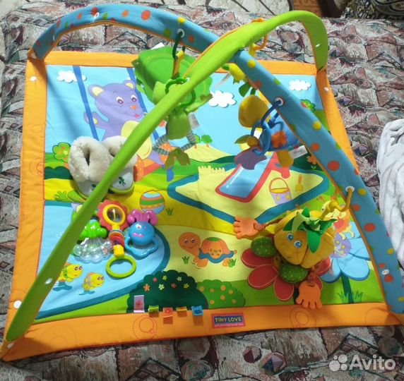 Коврик развивающий и кокон для новорожденных и