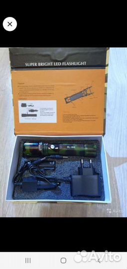 Фонарик светодиодный аккумуляторный