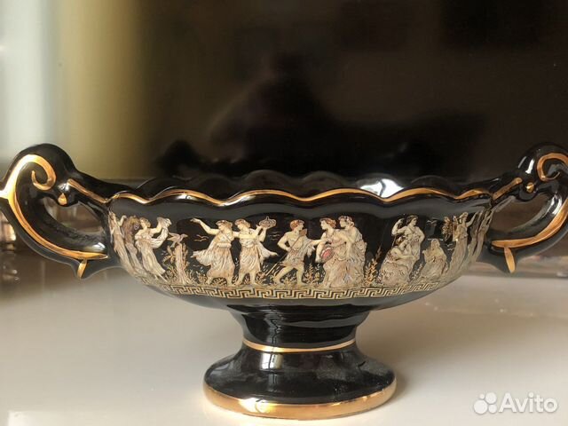 Ваза на ножке для фруктов и конфет Греция