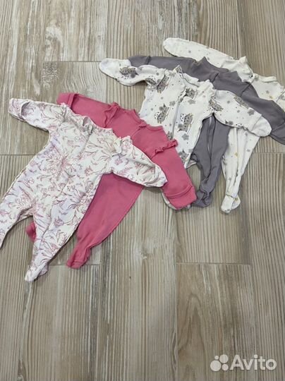 Комбинезоны Слипы для девочки 56 62 68 74