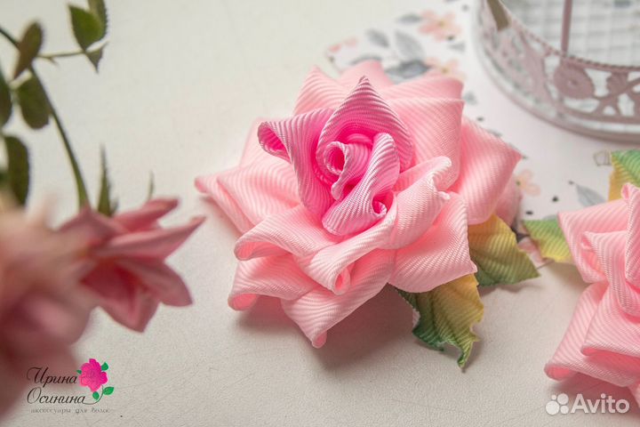 Резинки для волос розочки