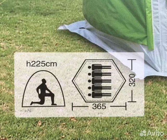 Палатка - кухня автоматическая 365х320х225 см