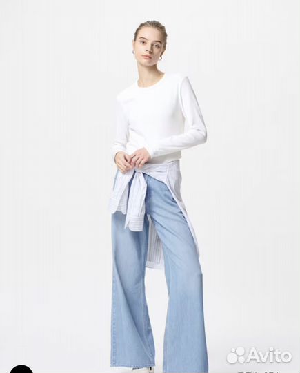 Базовые лонгсливы Uniqlo в наличии