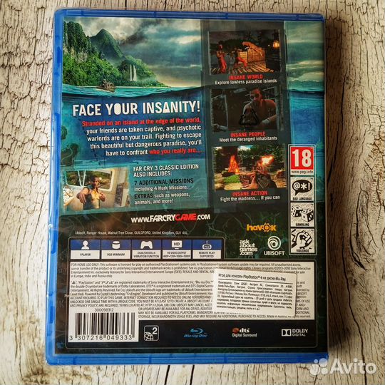 Игра Far Cry 3 PS4. Русская версия, новая