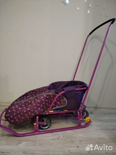 Детские санки с колесами