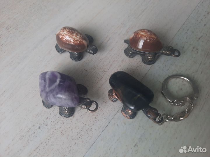 Коллекция миниатюрных черепашек бронза латунь