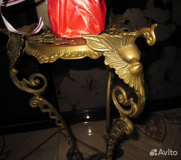 Жардиньерка.Подставка Бронза Бельгия.56 см