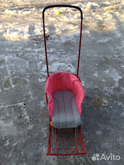 Детские санки с колесами