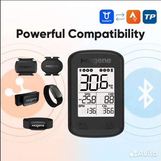Велокомпьютер Magene C206 PRO GPS Strava