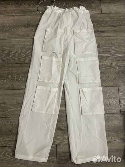 Штаны карго широкие