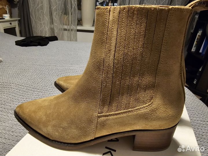 Ботильоны натуральная замша