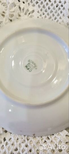 Чайная пара костяной фарфор Франции