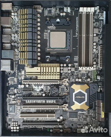 Отличный набор asus Sabertooth 990FX+16Gb Сorsair