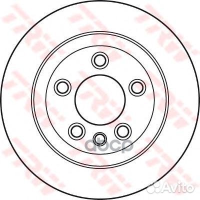 Диск тормозной зад DF4487S TRW
