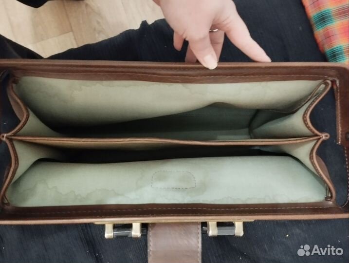 Сумка саквояж натуральная кожа СССР