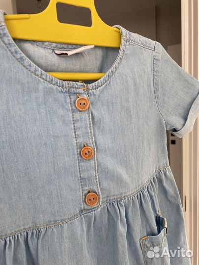 Джинсовое платье для девочки 98