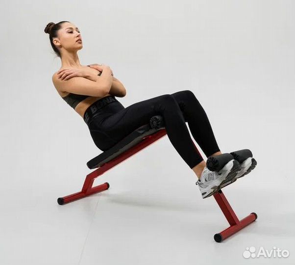 Скамья 2в1 для спины пресса складная универсальная