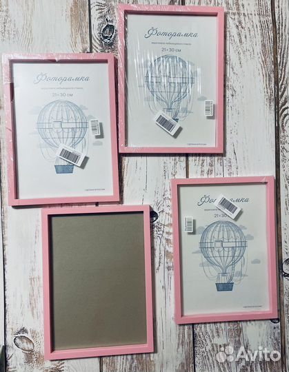 Фоторамка a4 пластиковая с акриловым стеклом 21х30