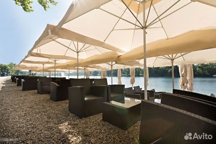 Профессиональные уличные зонты для кафе и сада