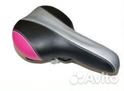 Седло вело спорт на пружинах 3-х цветное (260-165