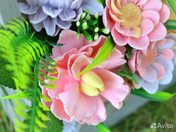 Букет из мыльных цветов