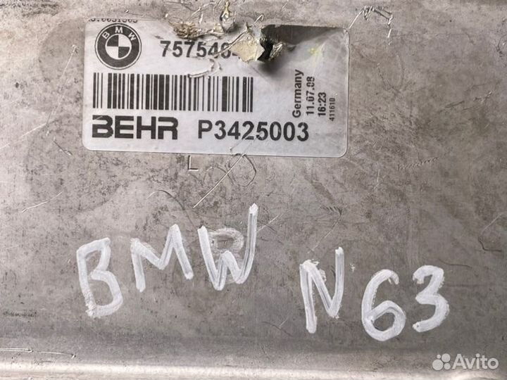 Интеркулер Bmw 7-Series F01 N63B44 2011