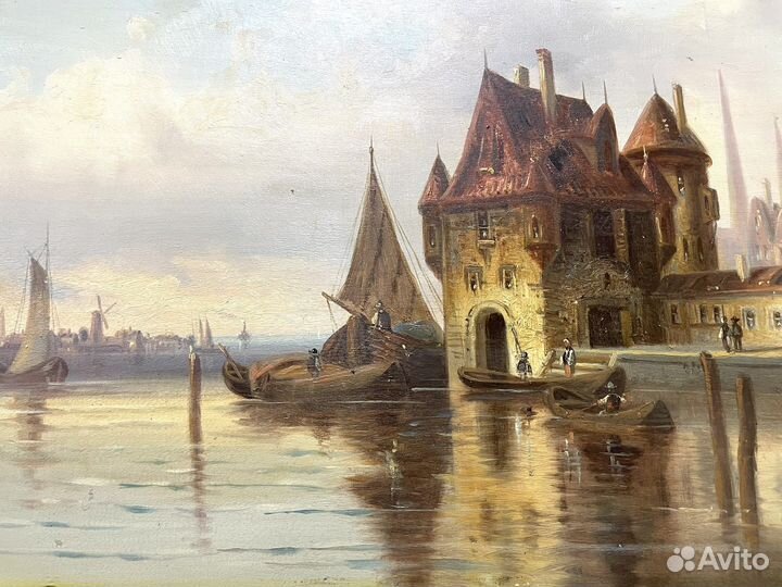 Картина маслом на дереве 