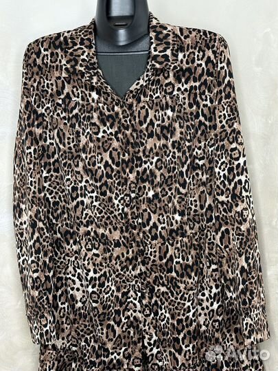 Платье с леопардовым принтом