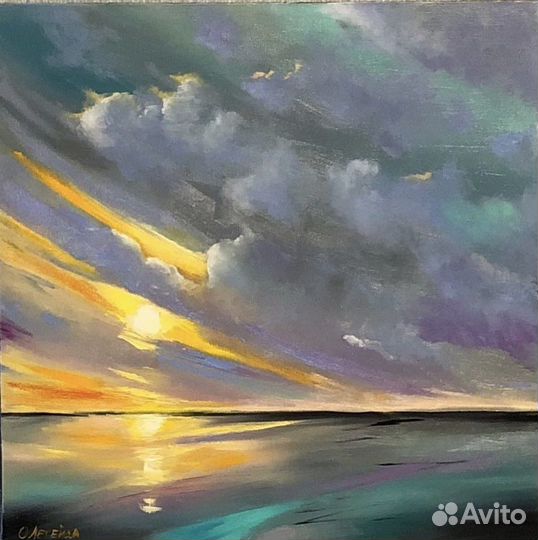 Картина маслом Небо