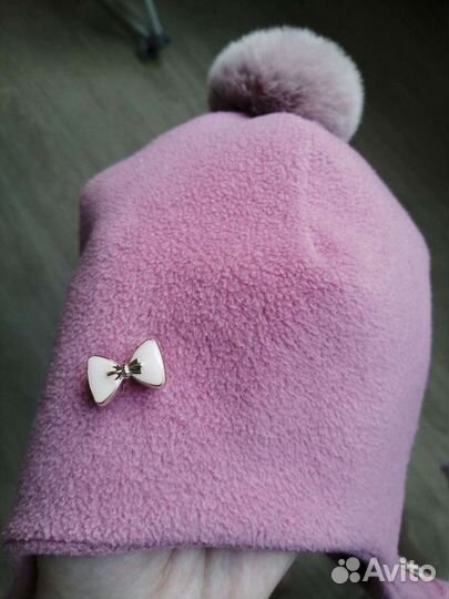 Шапка флис для девочки
