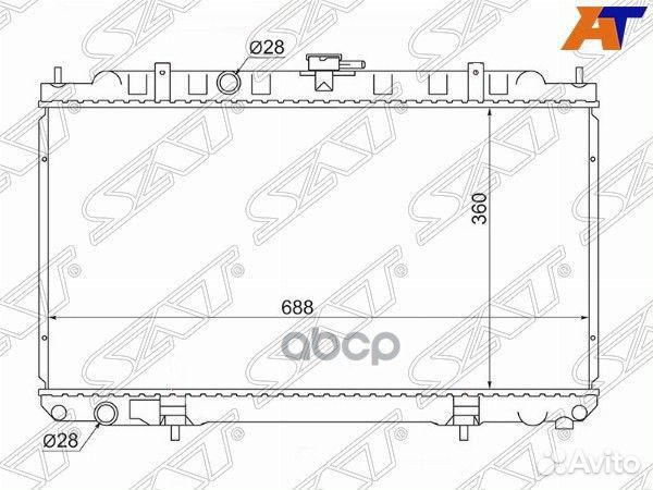 Радиатор Nissan AD 99-02 / Primera 01-08 / Sunn