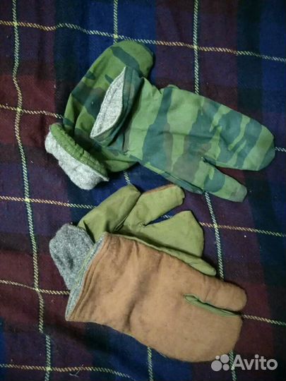 Рукавицы трехпалые
