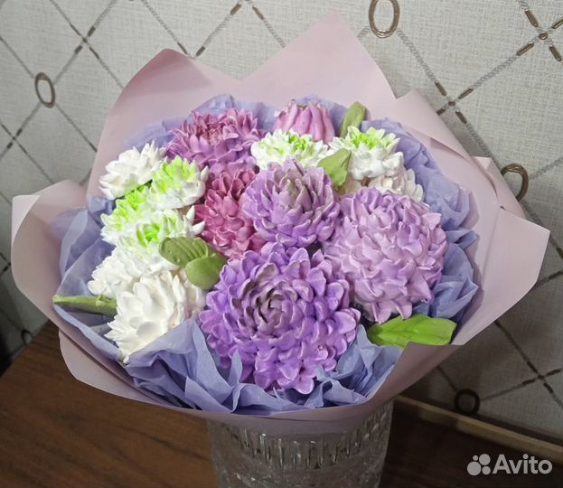 Цветы и букеты из зефира