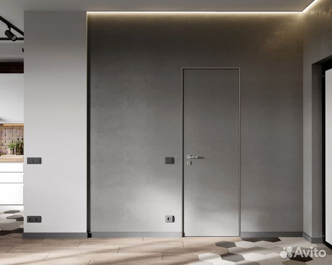 Скрытая дверь под штукатурку