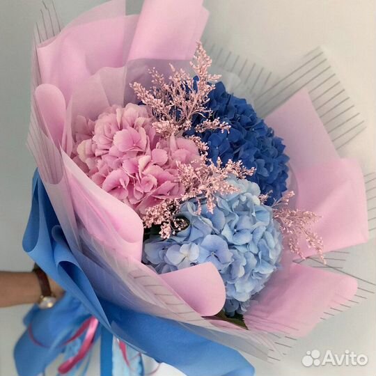 Шикарные букеты из гортензии в наличии