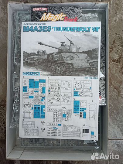 Модель танка M4A3E8 Thunderbolt VII